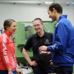 Olympiasieger besuchen Azubis im Mercedes-Benz Werk Bremen