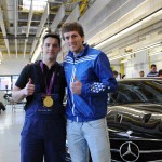 Olympiasieger besuchen Azubis im Mercedes-Benz Werk Bremen