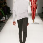 A model walks the runway wearing CZAR by Cesar Galindo Fall 2013 during Mercedes-Benz Fashion Week in New York on February 8, 2013
